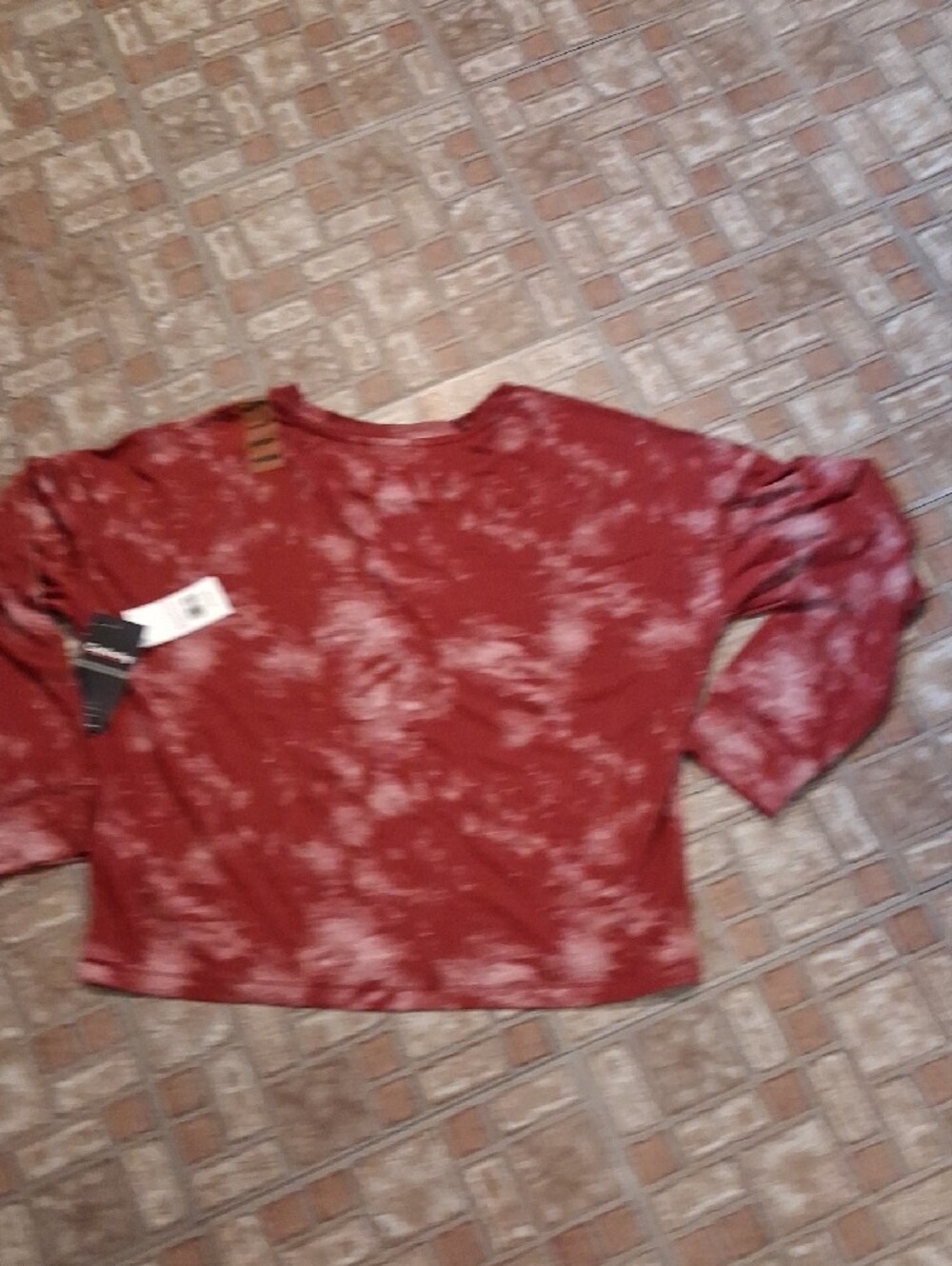 Virginia Tech Hokies Tie-Dye Long Sleeve Tee - Maroon - Picture 4 of 4